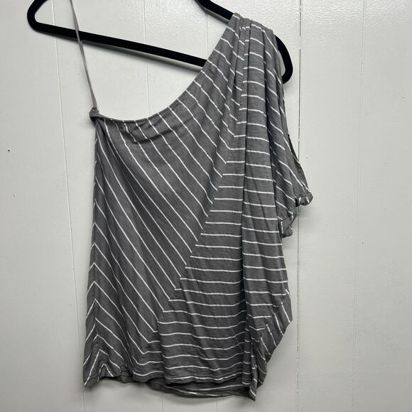 Michael Stars One Shoulder Women's Striped Flowy Top One Size - Picture 3 of 9